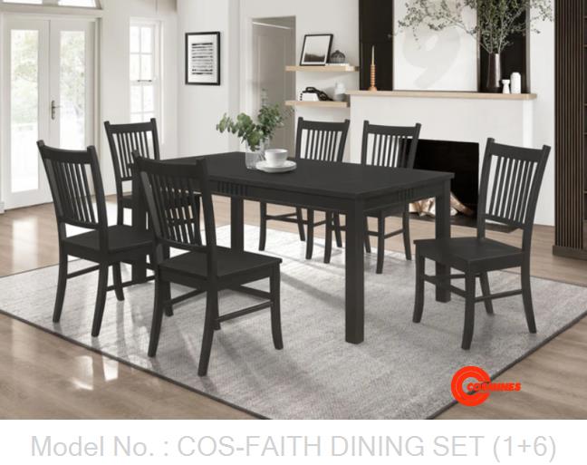 COS-FAITH DINING SET (1+6)